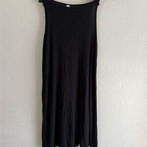 Athleta Black Ribbed Dress